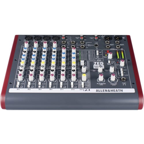 Allen & Heath ZED-10FX Multi-Purpose Miniature Mixer + Audio