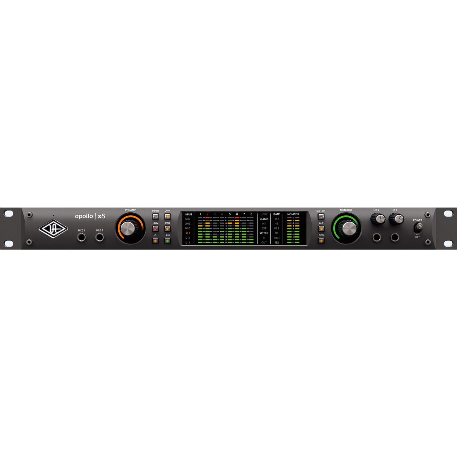 Universal Audio Apollo x8 Rack-Mountable Thunderbolt 3 Audio
