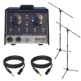 Universal Audio SOLO/610 - Classic Vacuum Tube Microphone Preamplifier and DI Box Package.