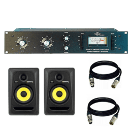 Universal Audio 1176LN - Dynamics Processor + KRK RP5G3- 59107 NA Rokit 5 Generation 3 Powered Studio Monitor - Pair and Cables.
