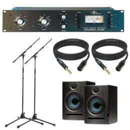 Universal Audio 1176LN - Dynamics Processor + Presonus Eris E5 Pair - Pair of High-Definition 2-way 5.25 inch Near Field Studio Monitors Bundle.