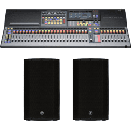 PreSonus StudioLive 64S Series III S 76-Channel Digital Mixing Console/Recorder/Interface + Mackie THUMP12A Powered 12" Loudspeaker Pair 2600 Watt Bi-Amped Active DJ PA Speakers