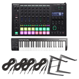 Roland MC-707 GROOVEBOX + M-Audio Keystation 49 MK3 49-Key USB-Powered MIDI Controller Package.