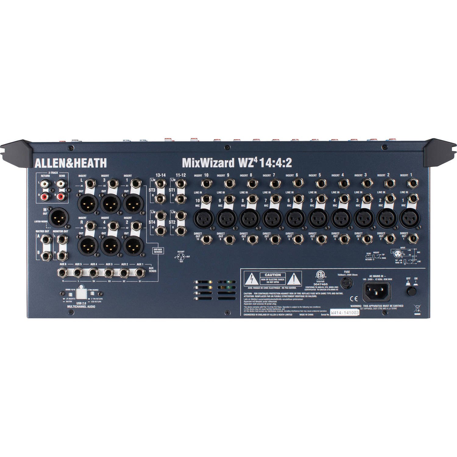 Allen & Heath MixWizard WZ4 14:4:2 – Light Duty Economy ATA Case