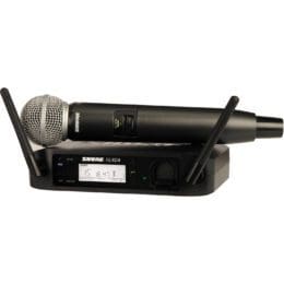 Shure GLXD24/SM58 Digital Wireless Handheld Microphone System with SM58 Capsule (2.4 GHz)