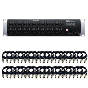PRESONUS Studiolive 32R Digital Rack Mixer+ 32 XLR cables