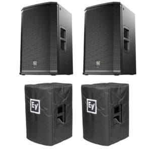 (2) Electro-Voice ETX-15P 15” Powered Speakers Bundle