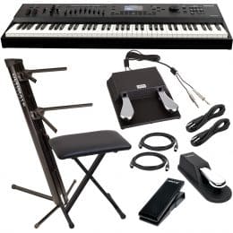 Kurzweil Forte 7 76-Key Stage Piano, Ultimate APEX AX, Bench, Studiologic VFP 2, Sustain Pedal (Included), Nektar NX-P, (2) 1/4 Cables, (2) Midi Cables Bundle