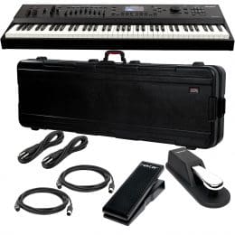 Kurzweil Forte 7 76-Key Stage Piano, Gator GTSA-KEY88, Sustain Pedal (Included), Nektar NX-P, (2) 1/4 Cables, (2) Midi Cables Bundle