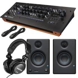 Korg minilogue XD module Polyphonic Analog Synthesizer, Presonus Eris3.5, Tascam TH02, (2) 1/4 Cables Bundle