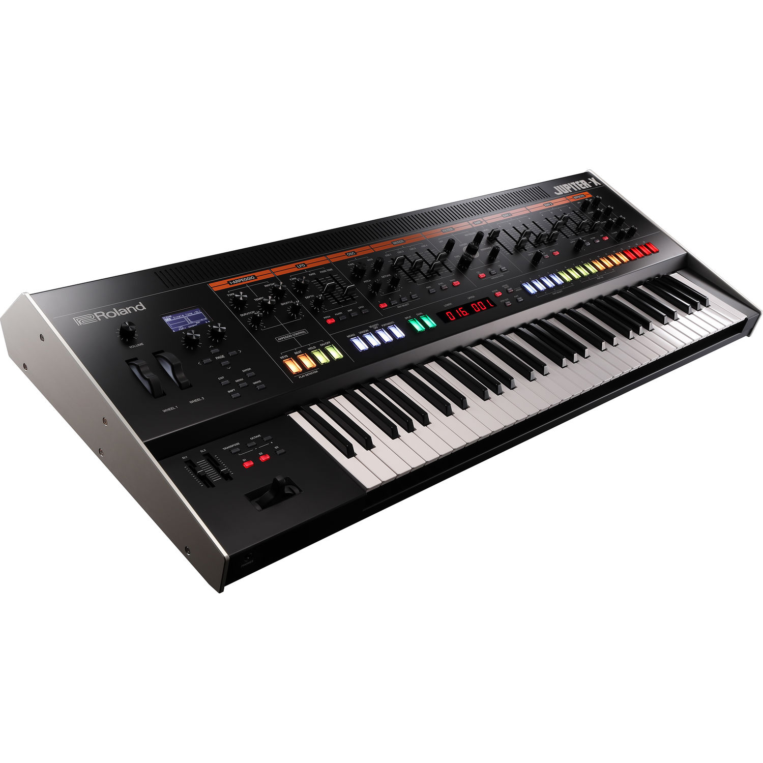 Roland JUPITER-X Synthesizer, Presonus Eris3.5 Monitors, Monitor