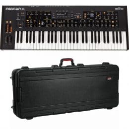 Sequential Prophet X 61-key Synthesizer, Gator GTSA-KEY61 TSA Bundle