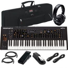 Sequential Prophet X 61-key Synthesizer, Gator GKB-61 Bag, Nektar NX-P, Sustain Pedal, (2) Midi Cables, (2) 1/4 Cables, Presonus HD9 Bundle