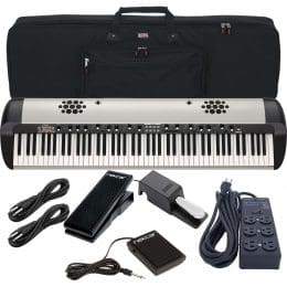 Korg SV2-SP 88-key Piano with Speaker (DS-2H Pedal Included), Gator GKB-88, Furman SS-6B, Nektar NP-X, Nektar NP-1, (2) 1/4 Cables Bundle