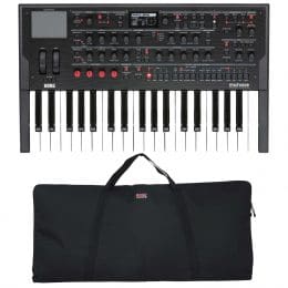 Korg Modwave Wavetable Synthesizer, Gator GKBE-49 Bundle