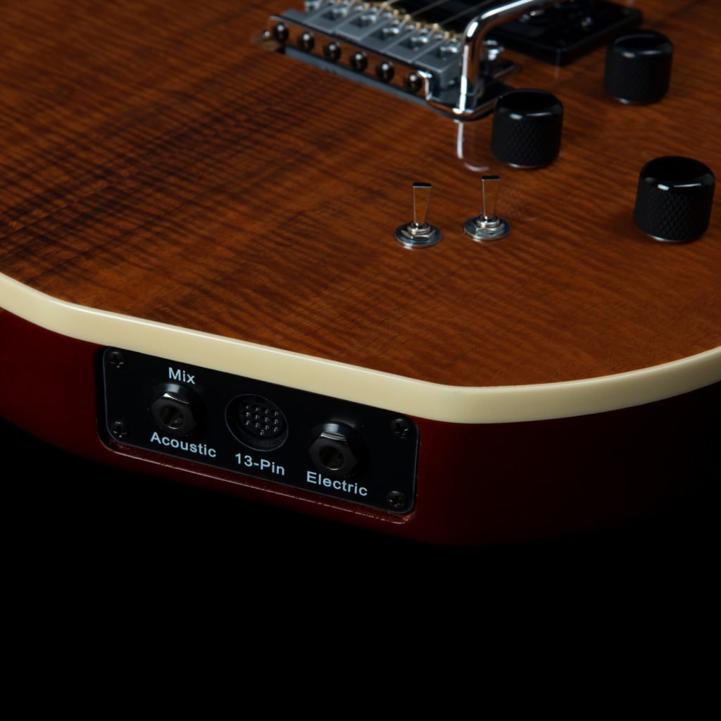 Godin (041497) xtSA Koa Extreme HG Electric Guitar – Natural