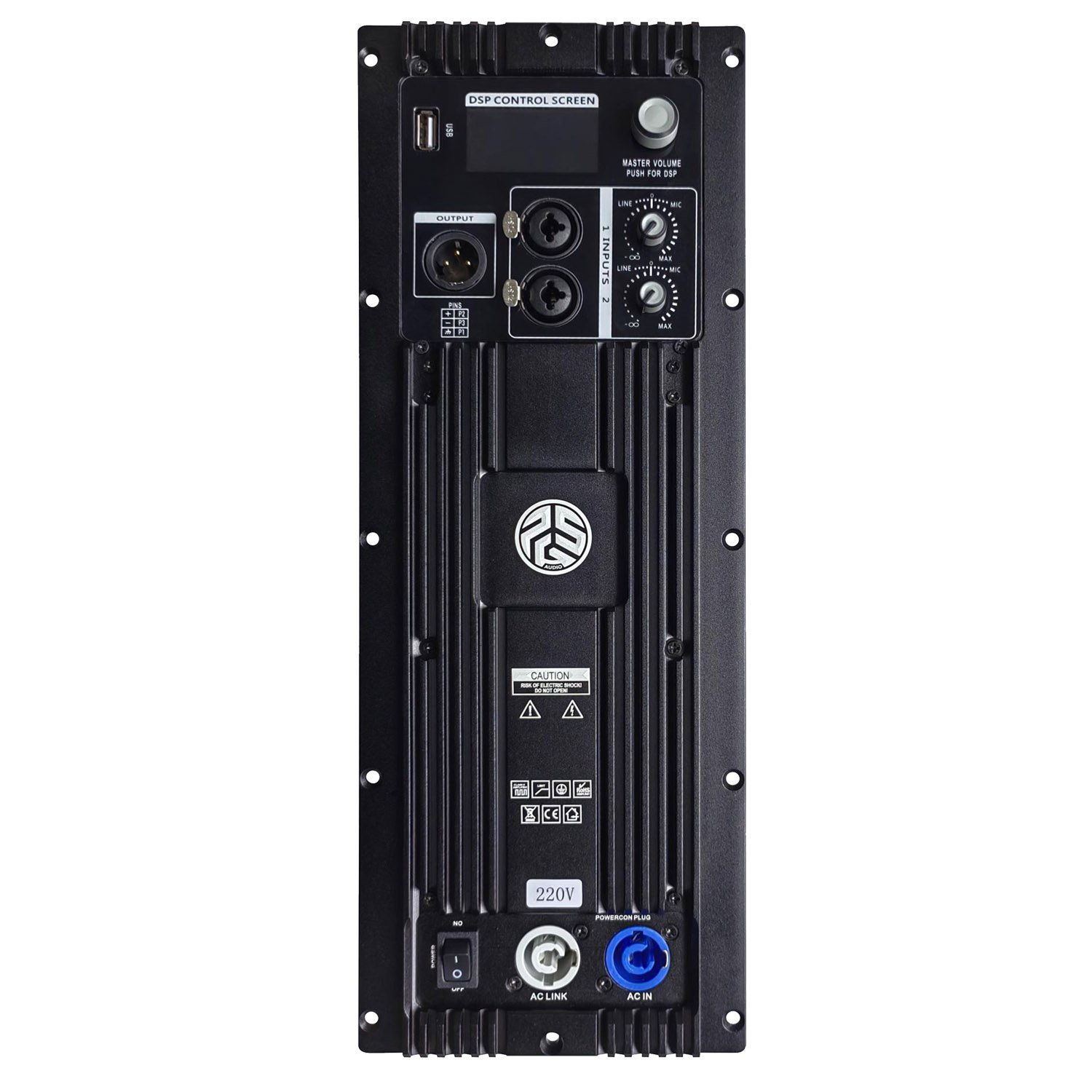 PSG Audio PAL750 + CQ160 - 750 Watt Amplifier Module with DSP and USB