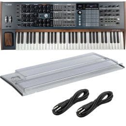 Arturia PolyBrute 6-Voice Analog Synthesizer, Decksaver, (2) 1/4 Cables Bundle