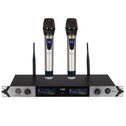 PSG AUDIO MP-0919 Multifrequency Dual Wireless Microphone System Rack Mountable
