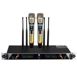 PSG AUDIO UGX21 Multifrequency Dual Wireless Microphone System Rack Mountable