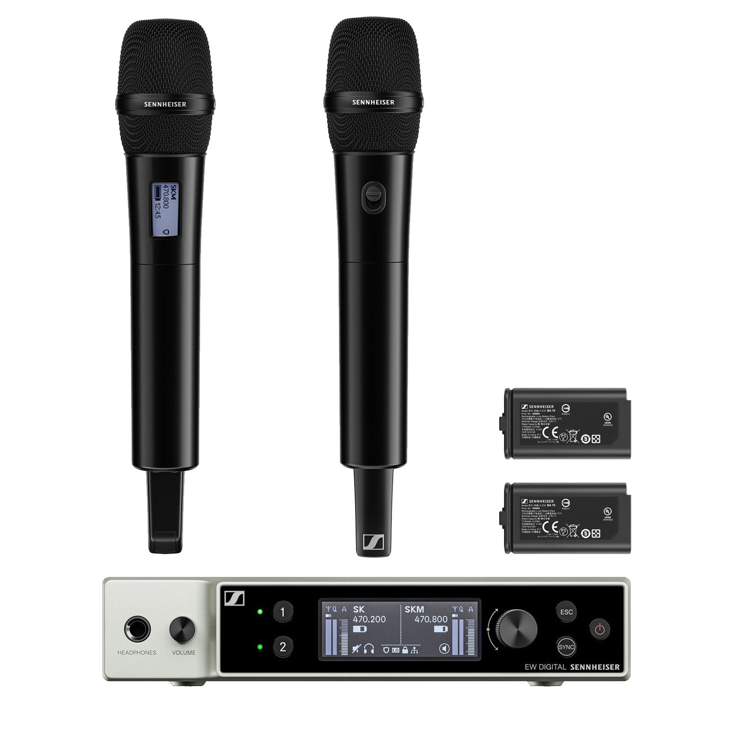 Sennheiser EW-DX 835-S Set Dual Handheld Microphone System (Q1-9