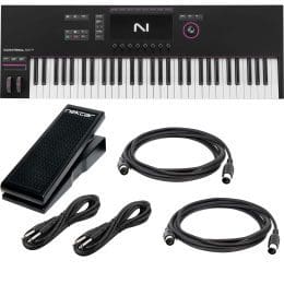 Native Instruments Kontrol S61 MK3 Keyboard Controller, Nektar NX-P, (2) Midi Cables, (2) 1/4 Cables Bundle