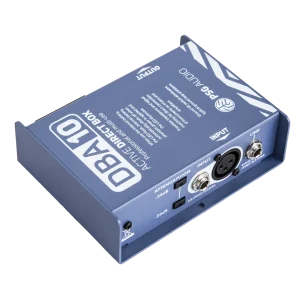 PSG AUDIO DBA-10 Professional High-Performance Active DI-Box Unit Hum Eliminator 1/4" instrument Direct Box to Balanced & Unbalanced XLR with Attenuator (Designed in USA) Support US Business
