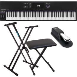 Native Instruments Kontrol S88 MK3, Keyboard Stand, Bench, Sustain Pedal Bundle