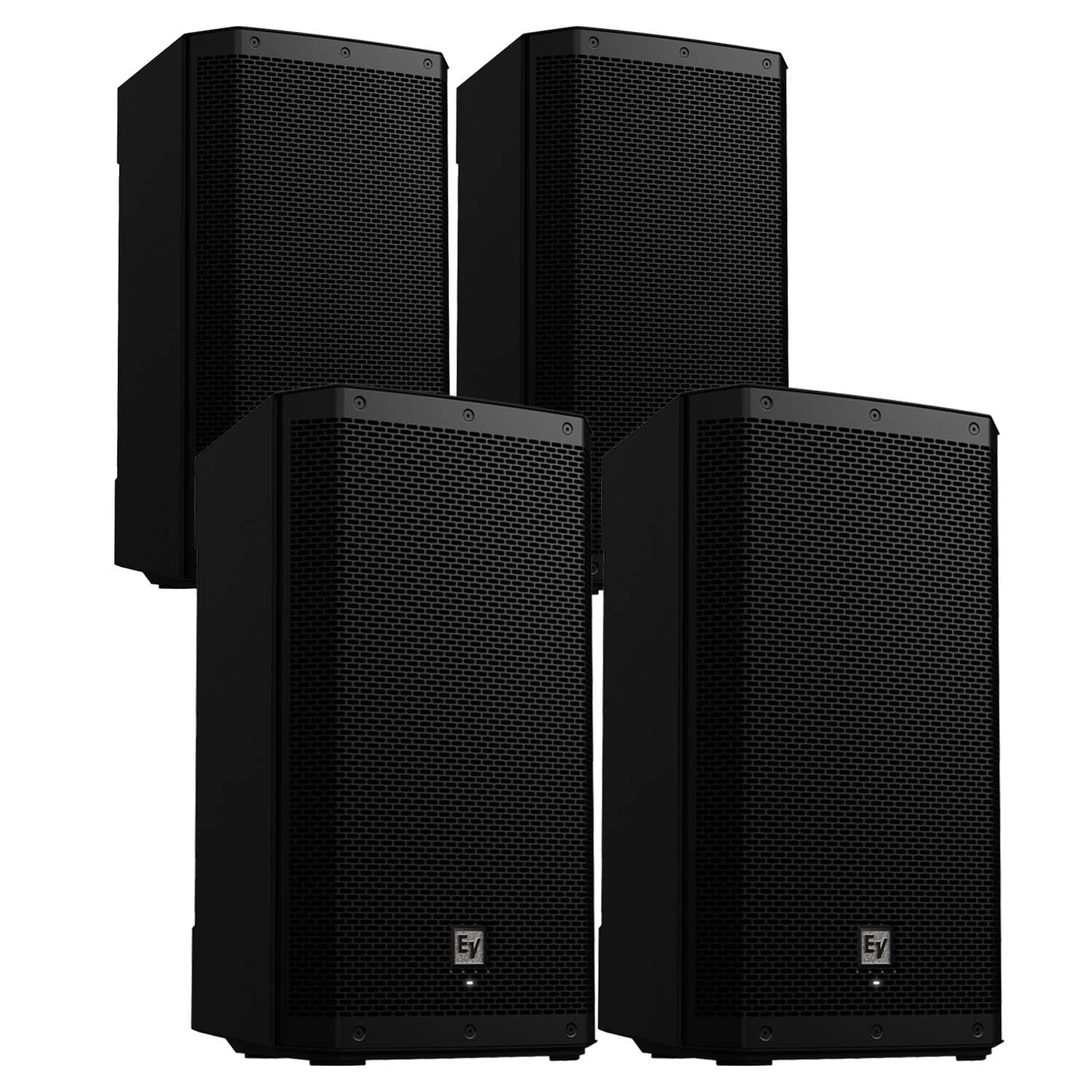 Electro-Voice ZLX-12P スピーカー アンプ内蔵 4) Electro-Voice ZLX-12P-G2 12″ 1000W Powered Speaker Bundle