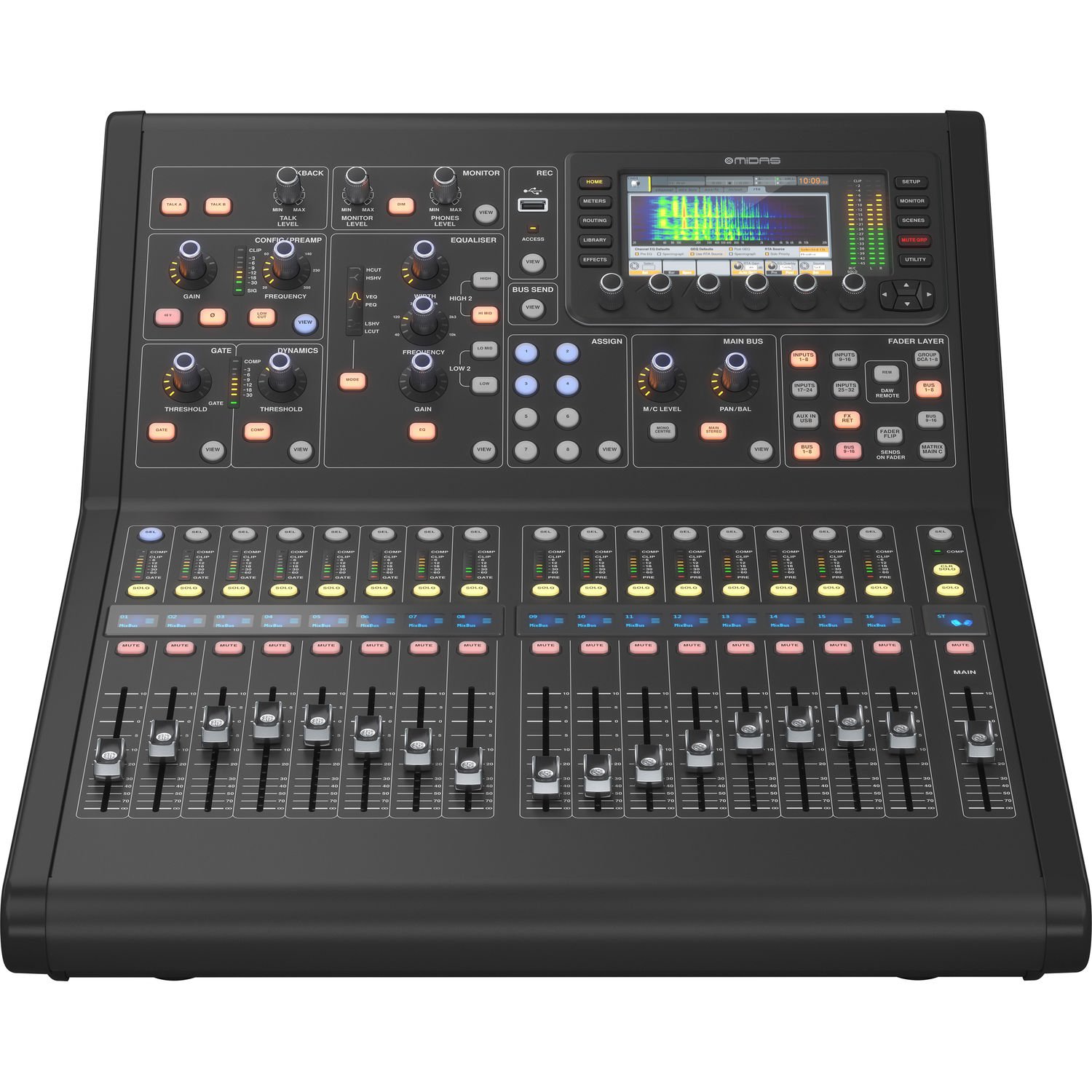 Midas M32 LIVE 40-channel Digital Mixer, Klark Teknik DN32-DANTE