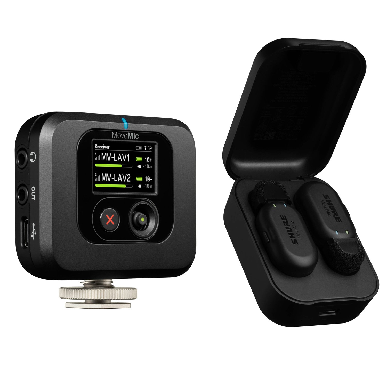 Shure MoveMic Two Wireless Lavalier Microphone System