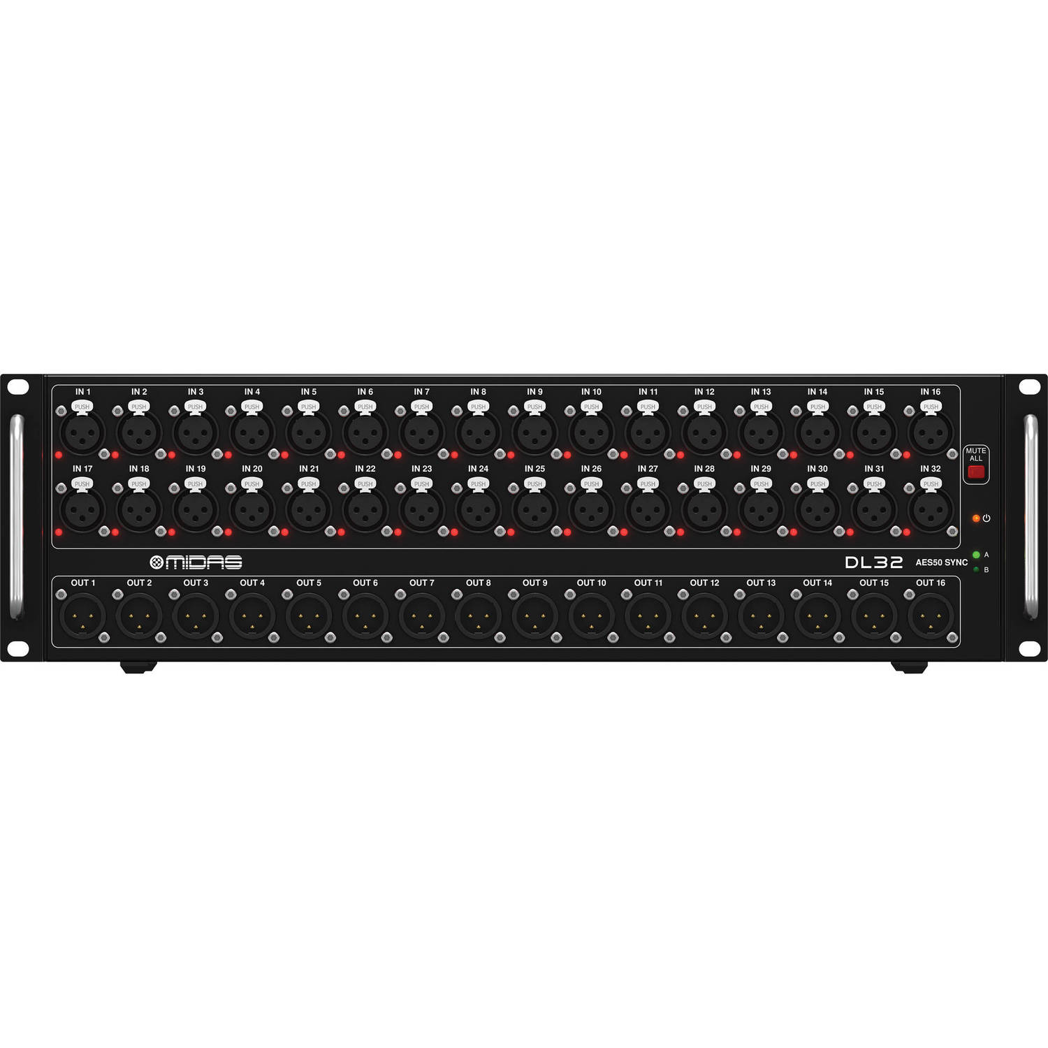 売り切れ Midas DL32 32-input / 16-output Stage Box – VEVOR 4U Rack Case