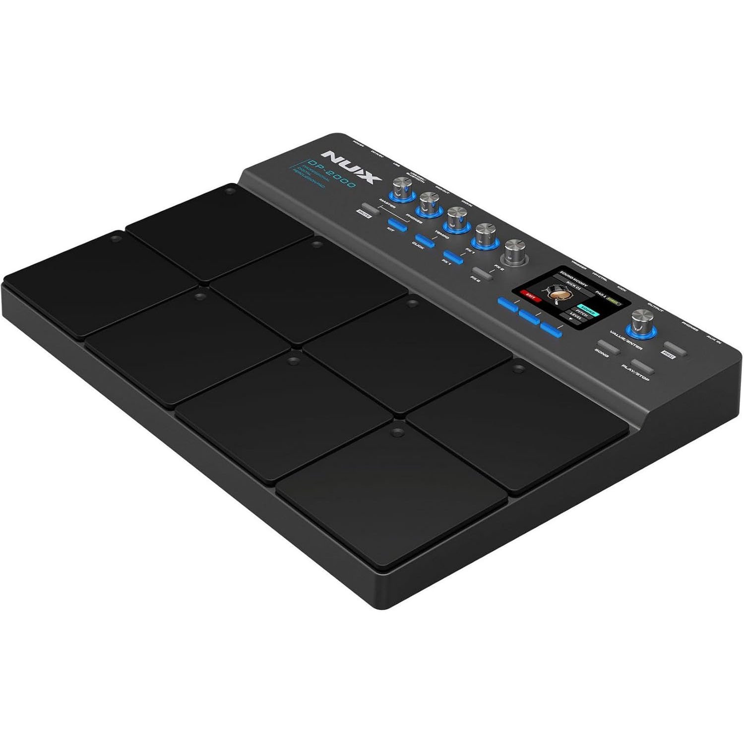 NUX DP-2000 Digital Percussion Pad with 8 Velocity Sensitive Pads