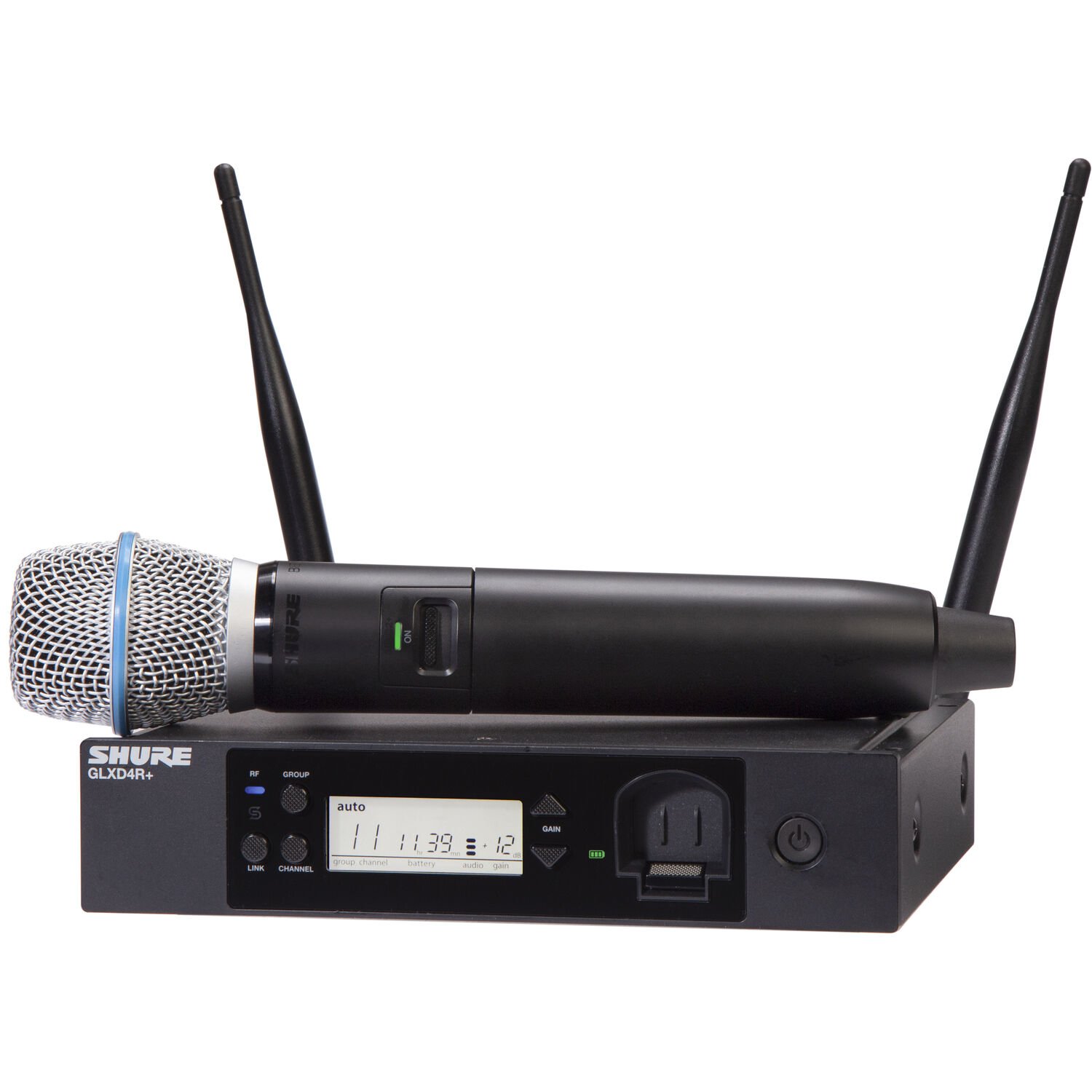 Shure GLXD24R+/B87A Digital Wireless Rack System with BETA 87A