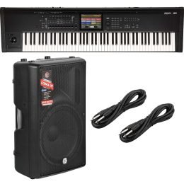 Korg Kronos 3 88-key Music Workstation - PSG AUDIO Cobra 115A - 1/4 Cable Bundle