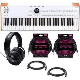Arturia AstroLab 61-key Stage Keyboard  - Presonus HD9 - (2) ErnieBall 1/4 Cables - (2) Midi Cables Bundle