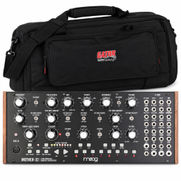 Moog Mother-32 analog synthesizer with Gator GK-2110 carrying bag bundle